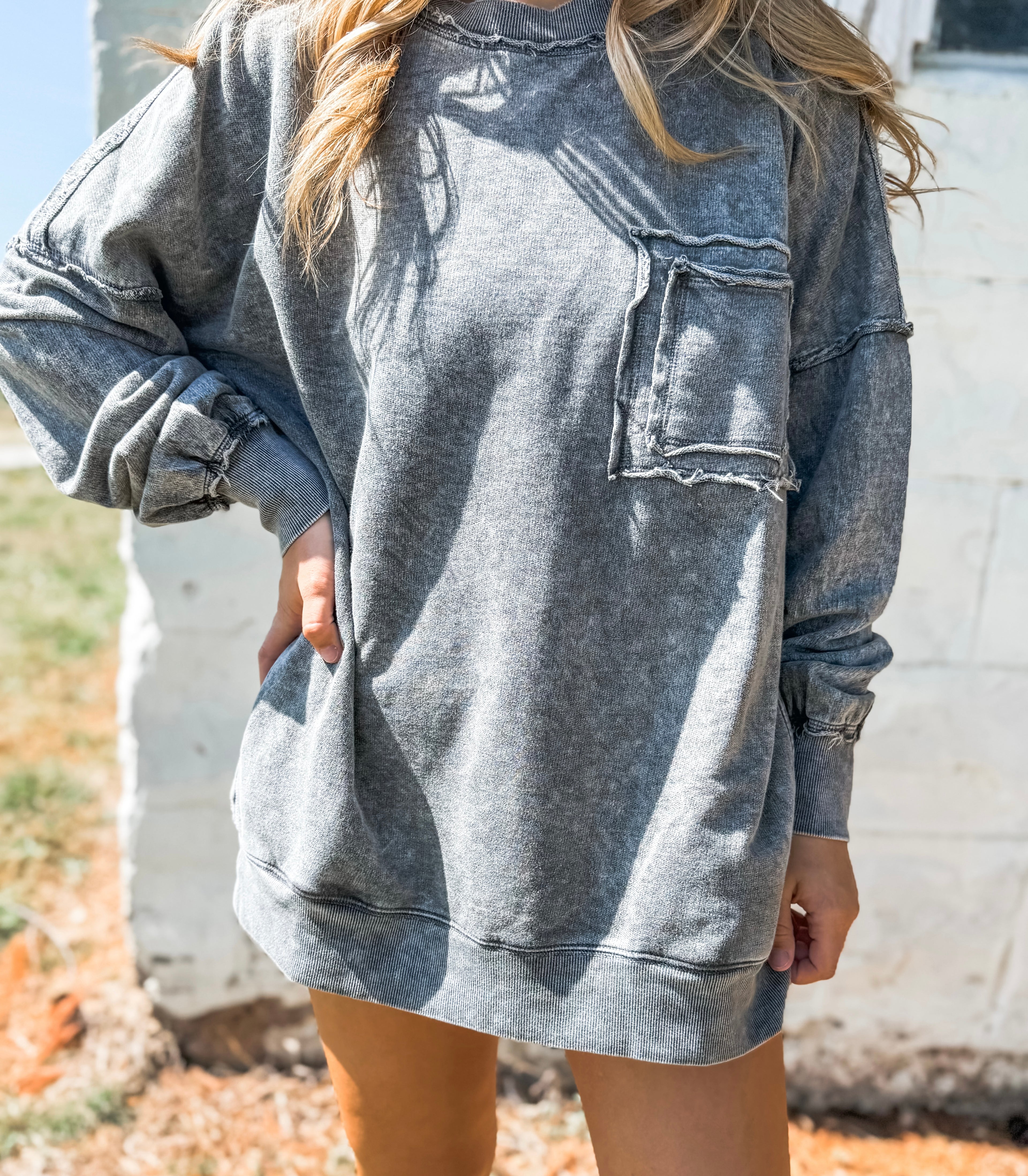 Always Cozy Sweatshirt in Ash Black