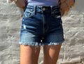 Coming Together Denim Frayed Shorts