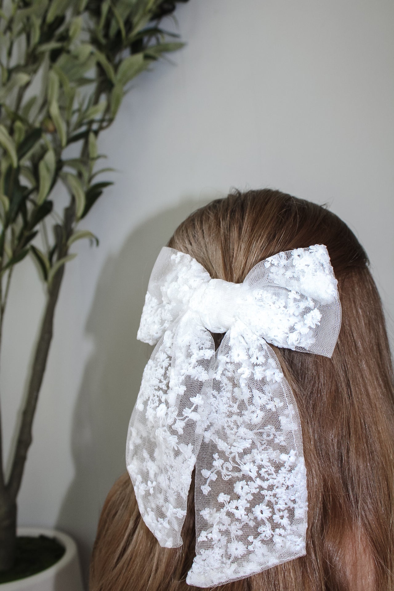 Lace Bow Ribbon Hair Clip
