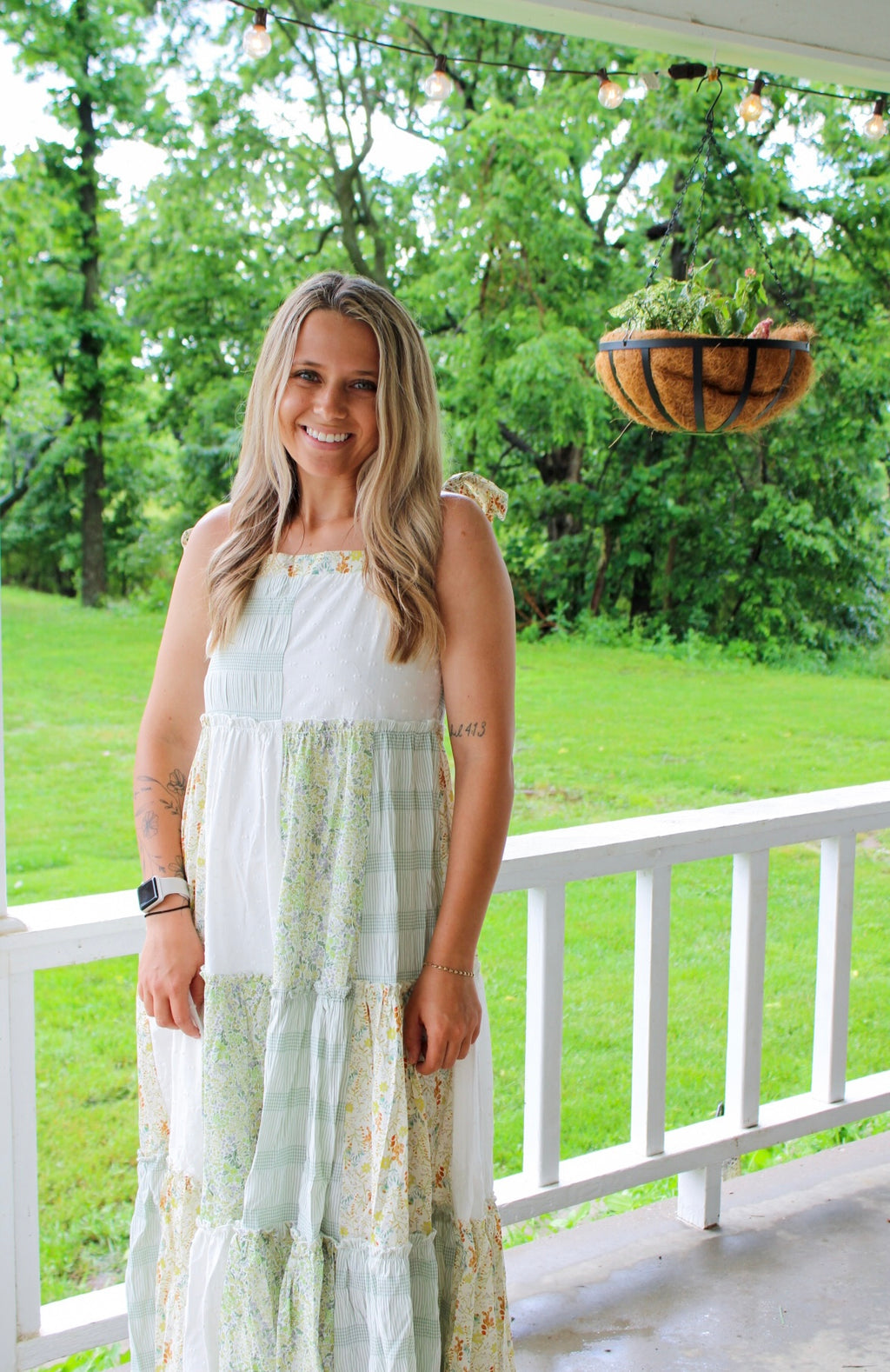 Meadow Patchwork Maxi Dress