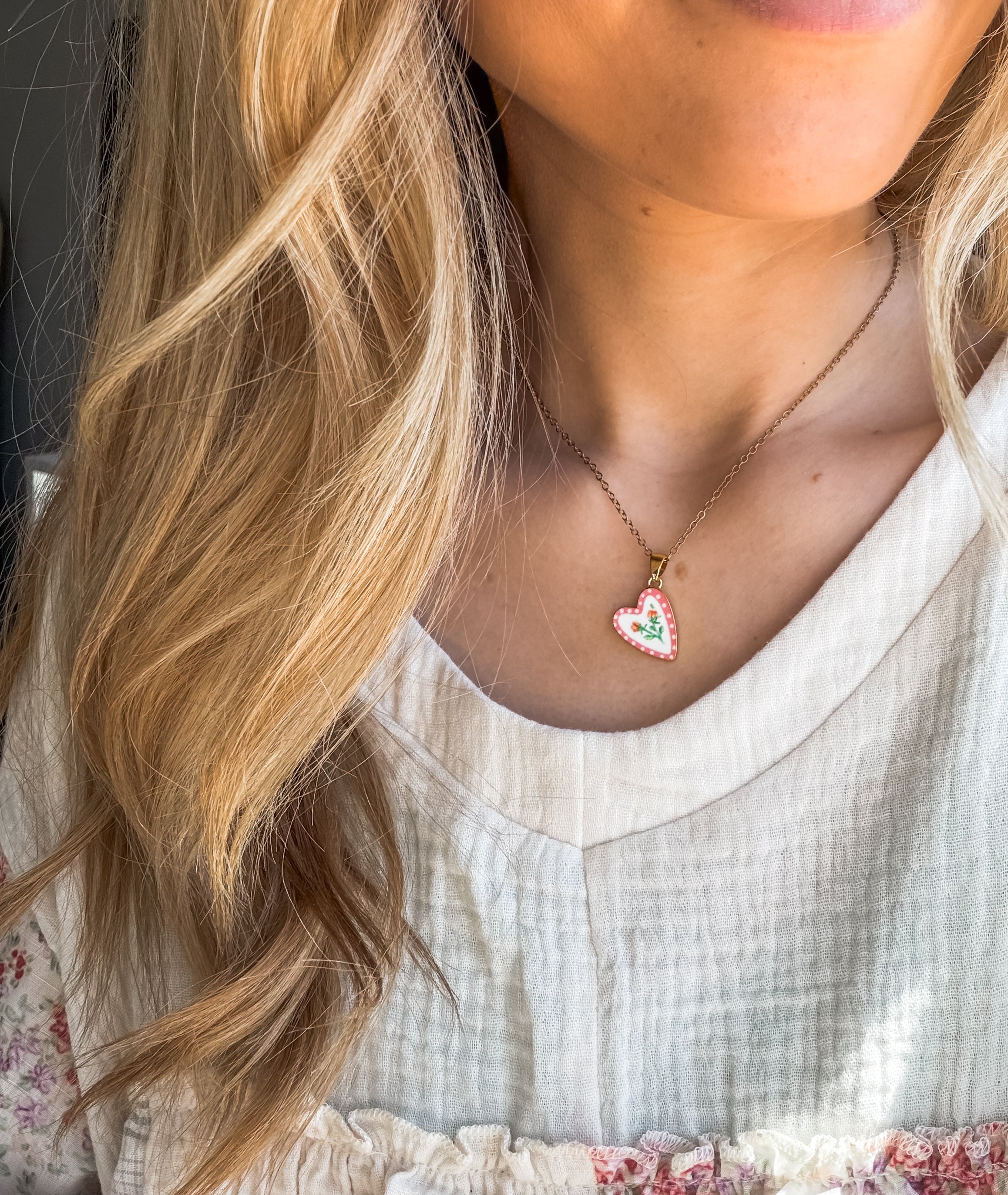 Blooming Heart Necklace