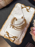 Bow & Pearl Bangle Set