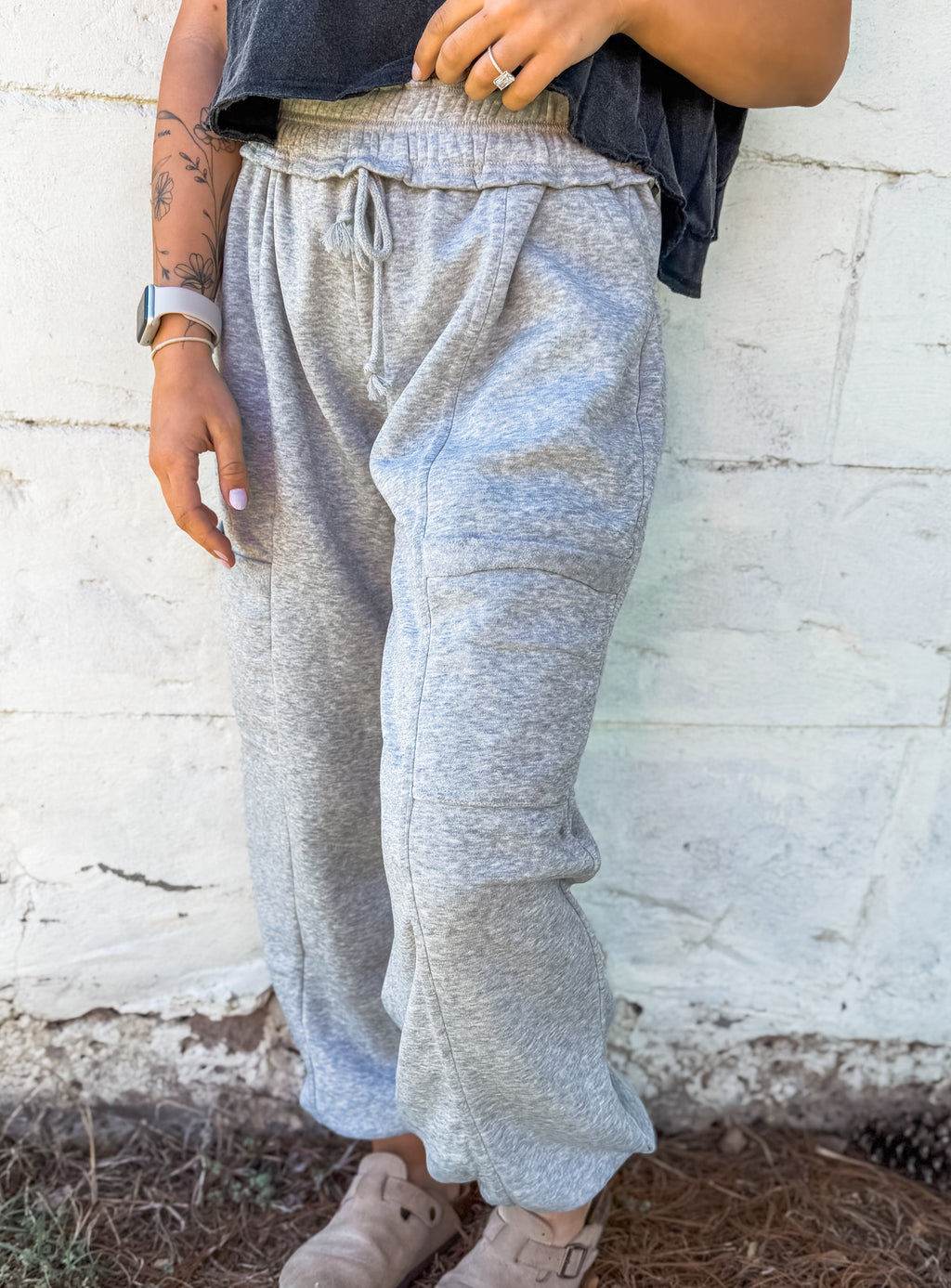 Take Your Pick Ruffle Waist Joggers