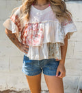 Remember the Details Vintage Patchwork Top