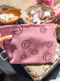 Pink Smiley Cosmetic Bag