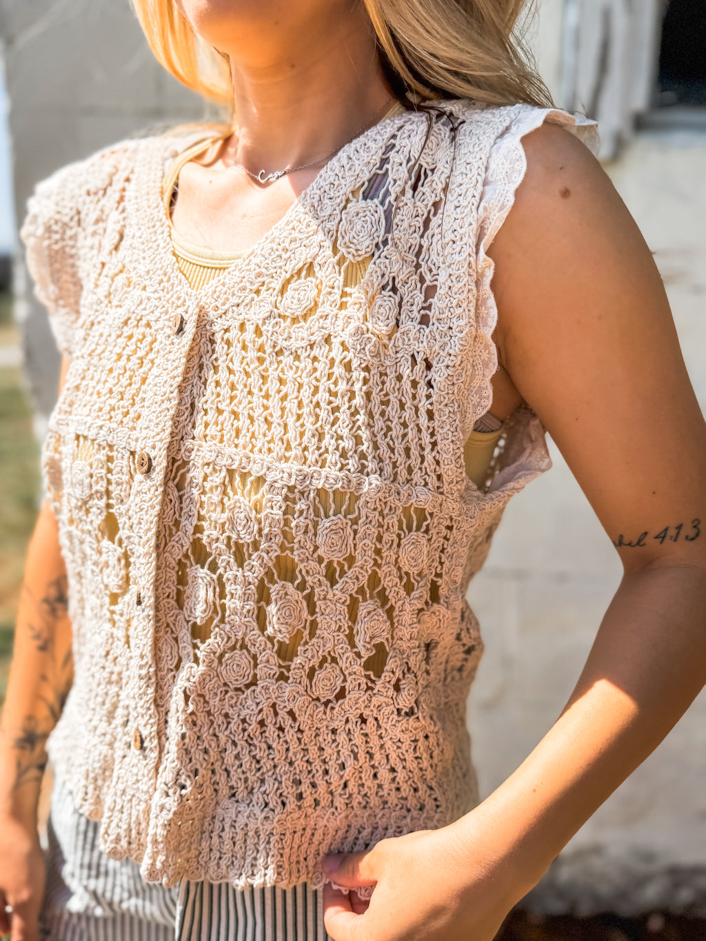 Brunch on the Patio Crochet Top