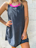 Always in Style Black Romper Dress