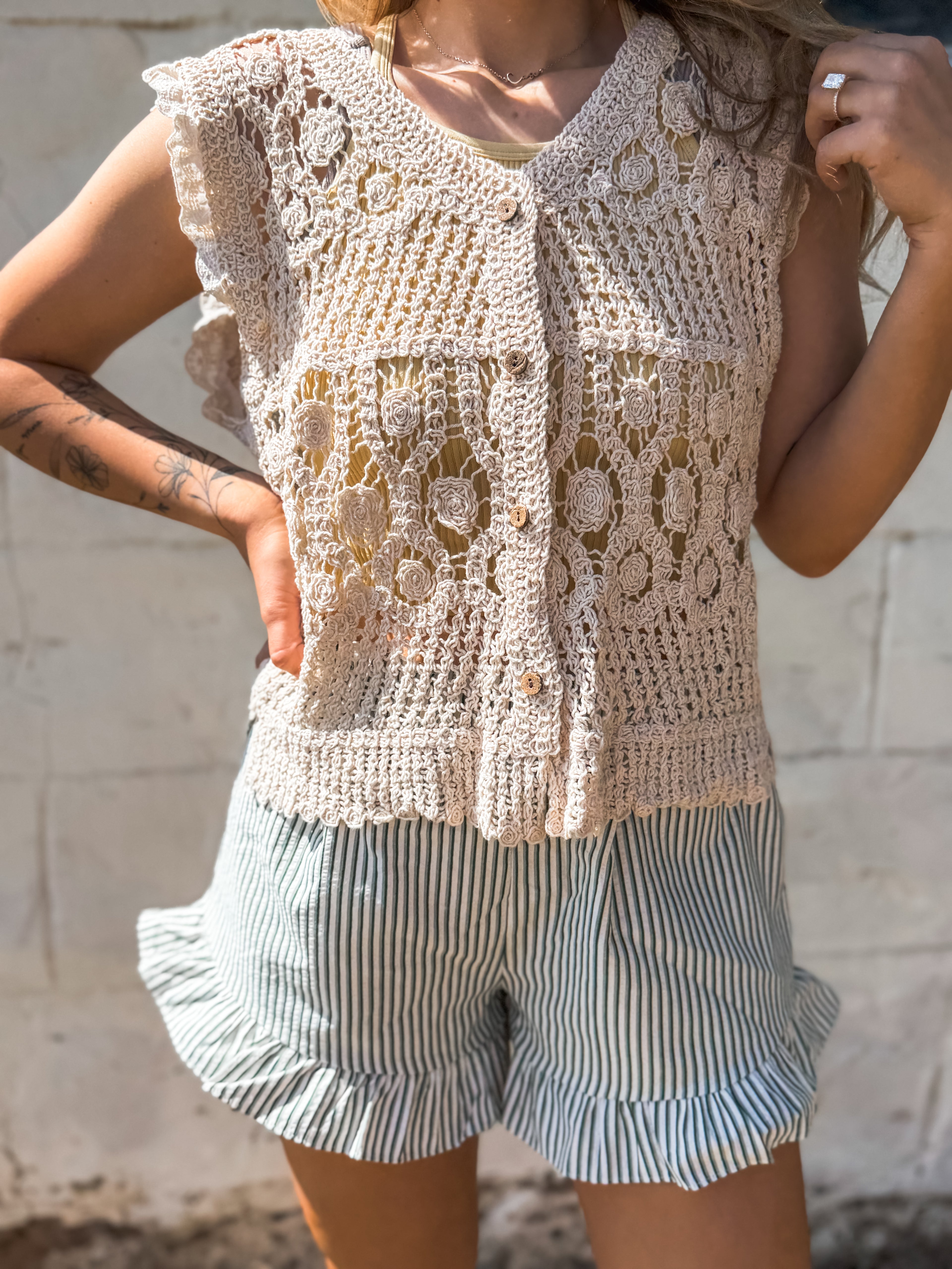 Brunch on the Patio Crochet Top