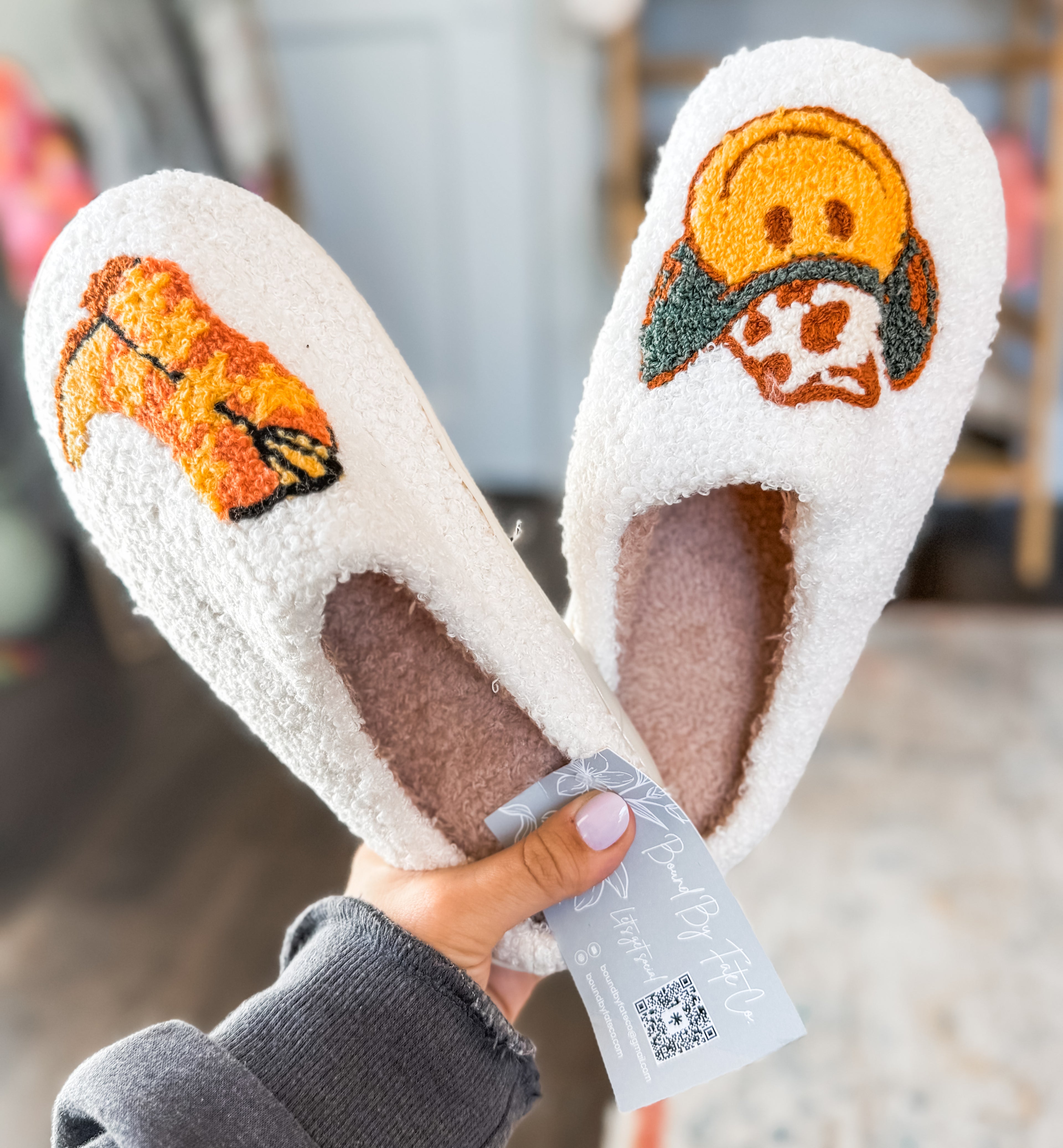 Western Smiley Slippers