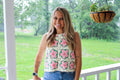 Blush Blossom Crochet Top