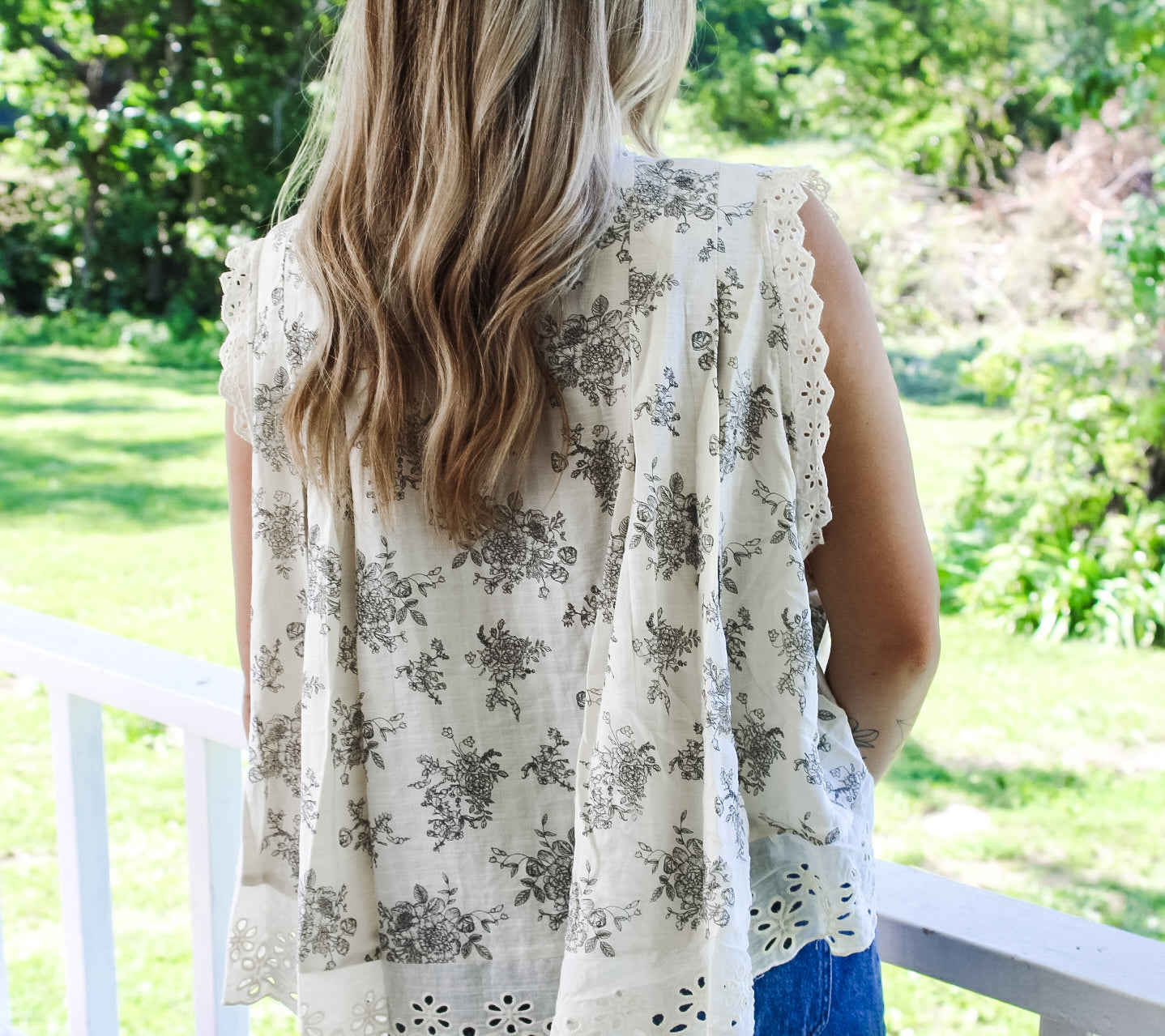 Petals & Lace Top