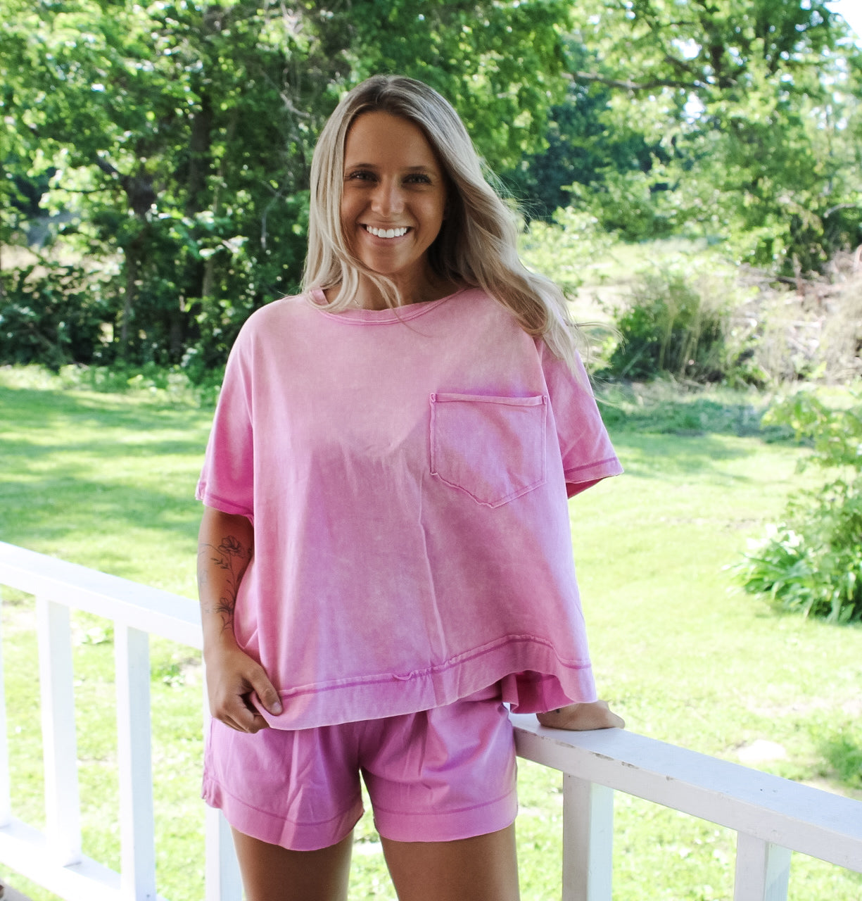 Easy Going Short Set - Mauve
