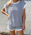 Dreaming of Stripes Top in Navy