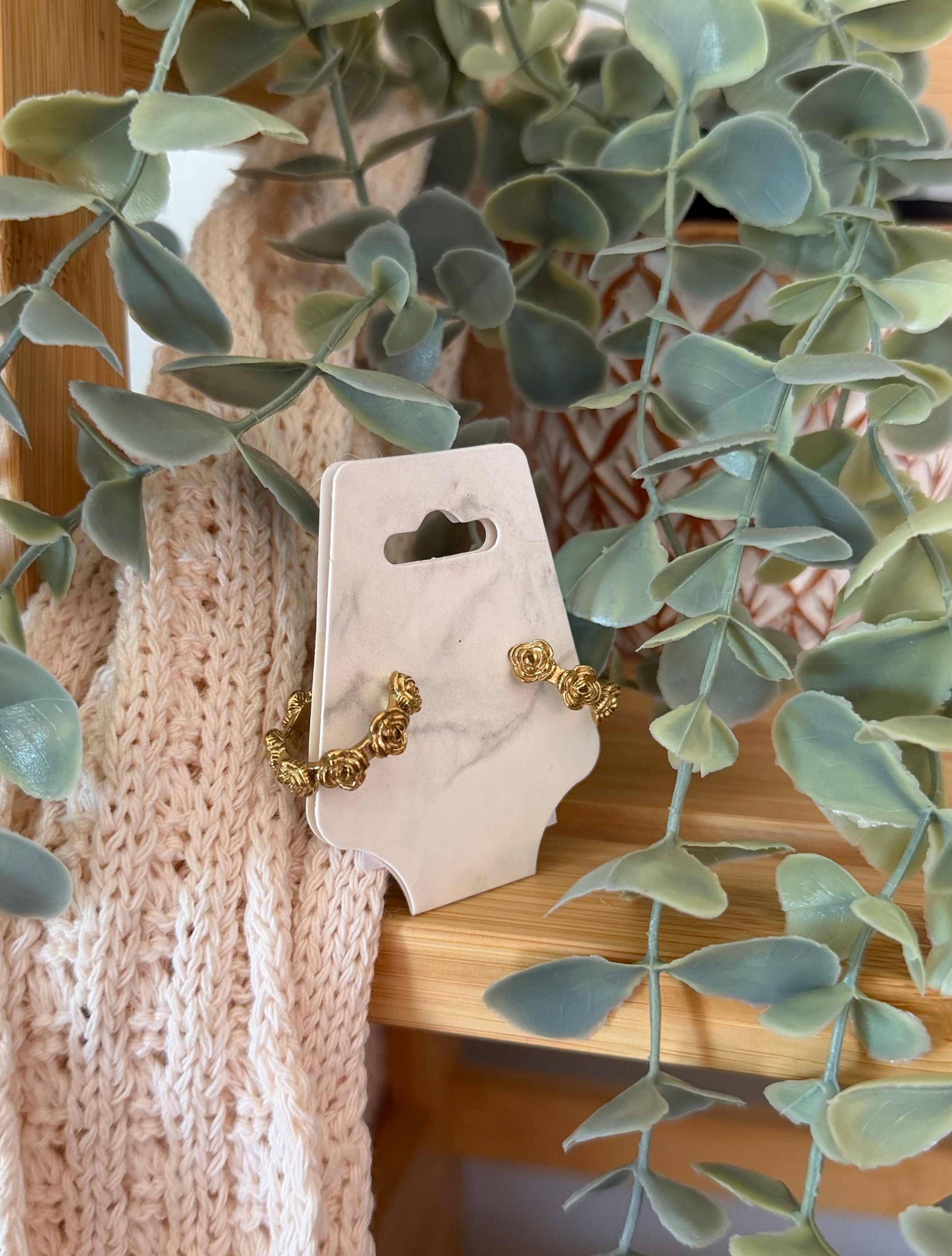 Not Your Basic Gold Hoop Earrings