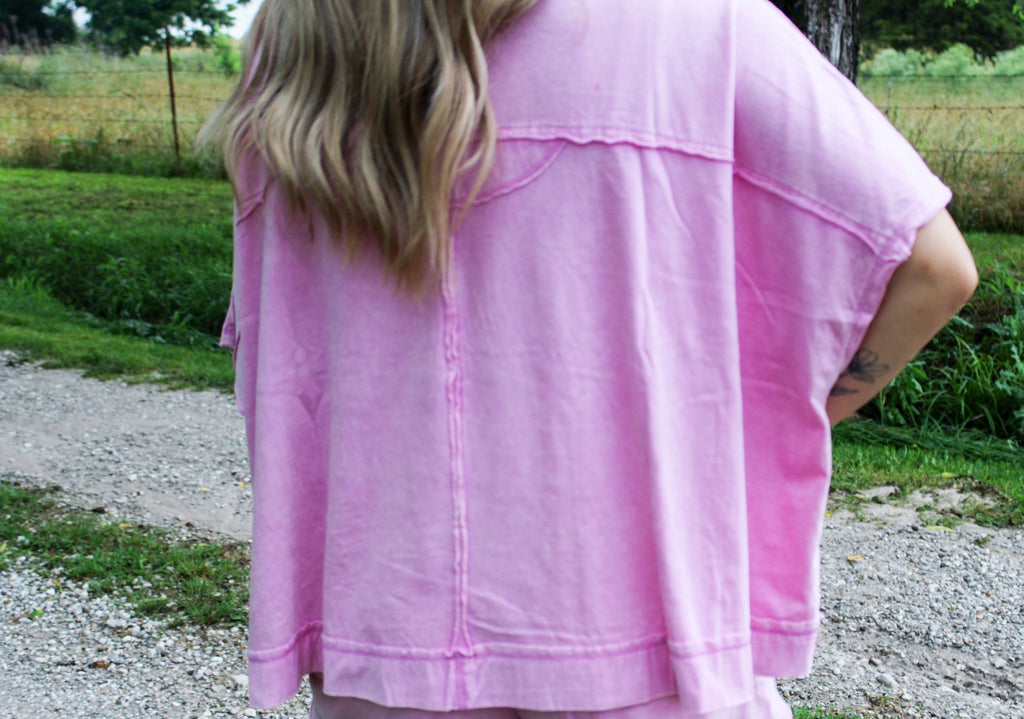 Easy Going Short Set - Mauve