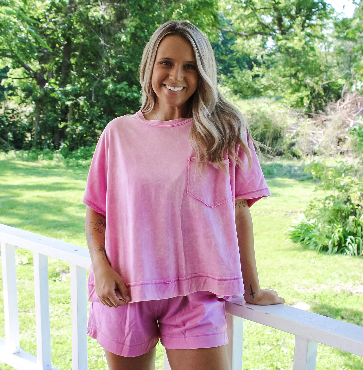 Easy Going Short Set - Mauve