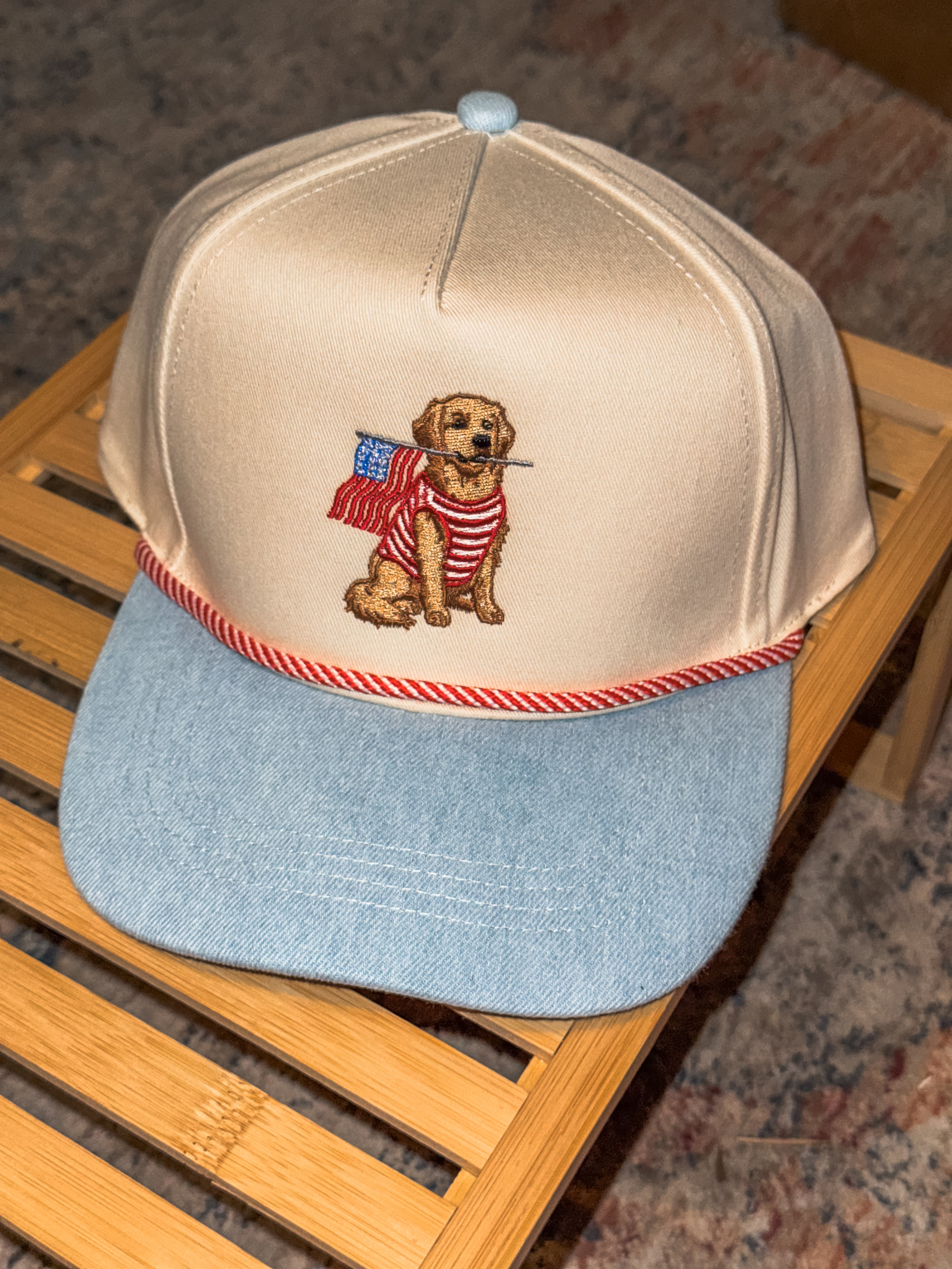 Golden Retriever USA Hat