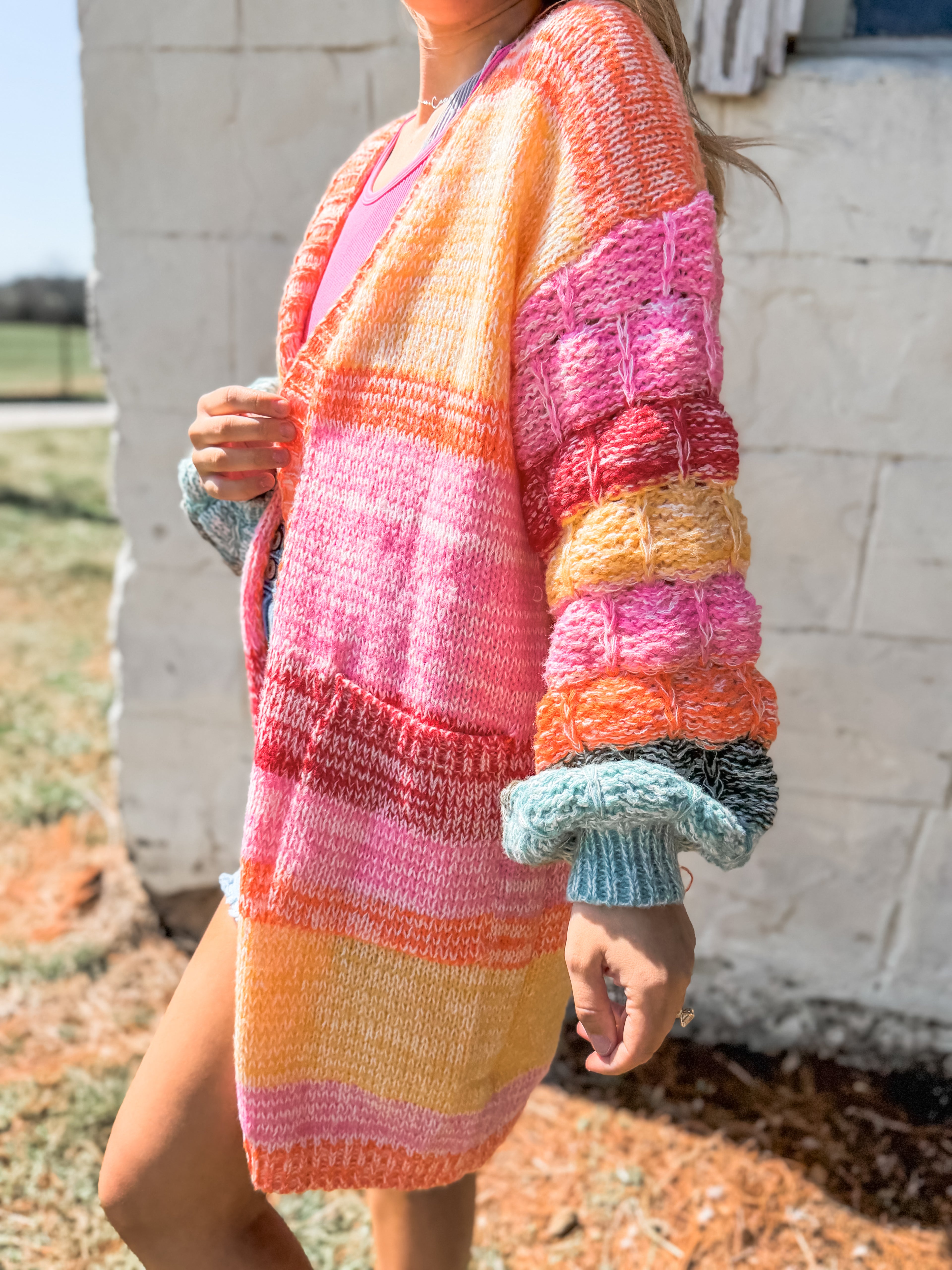 Wrapped up in Color Cardigan