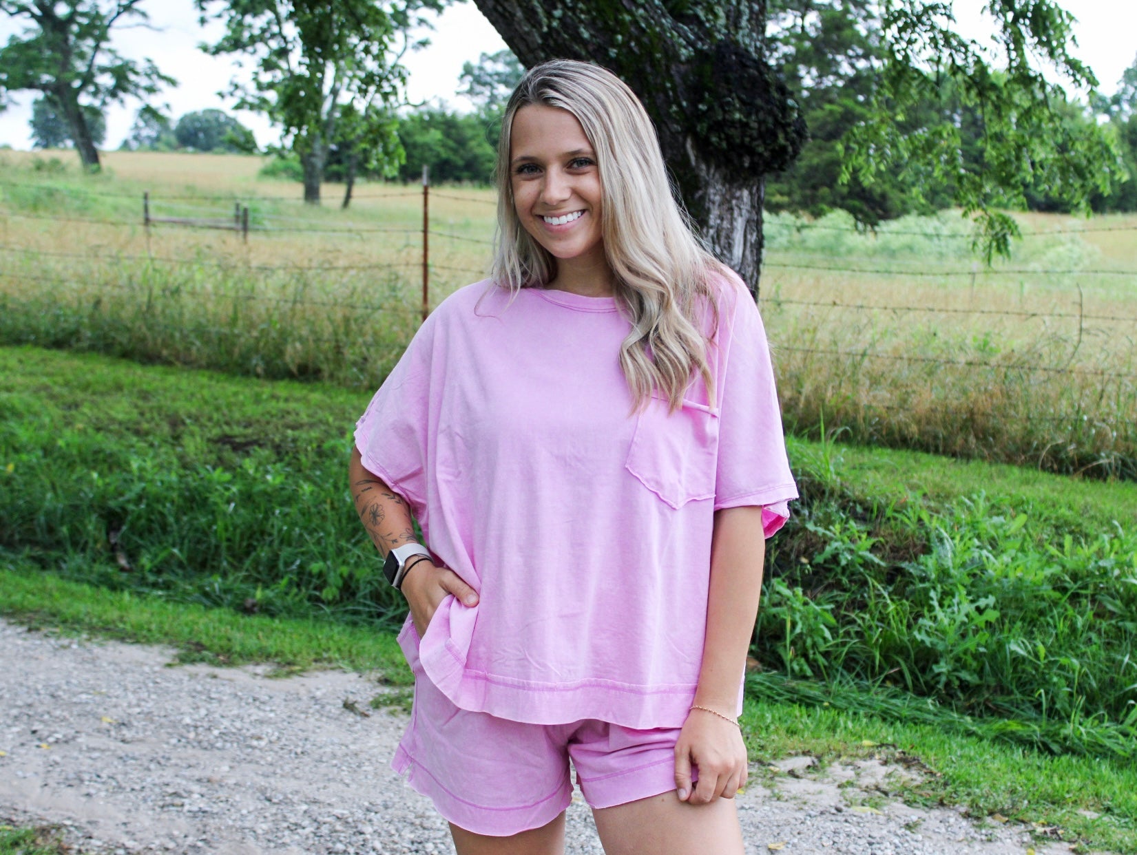 Easy Going Short Set - Mauve