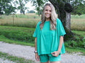 Easy Going Short Set - Green