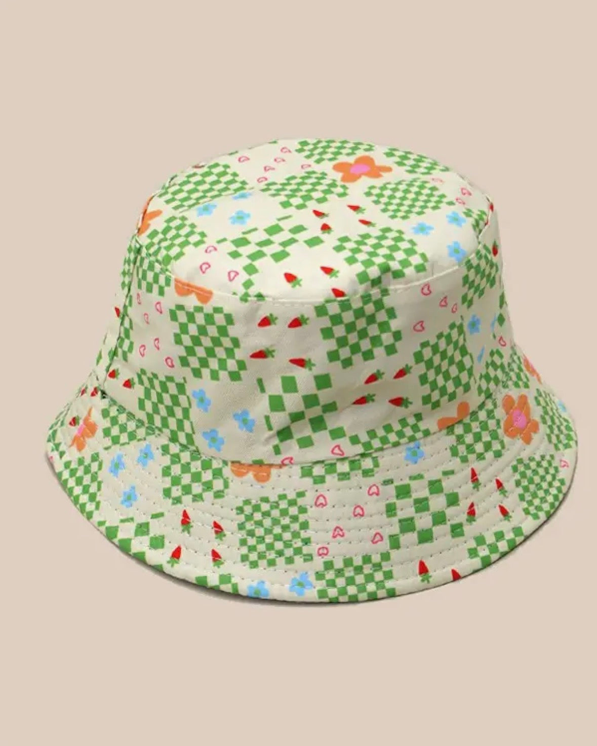Green Pattern Bucket Hat