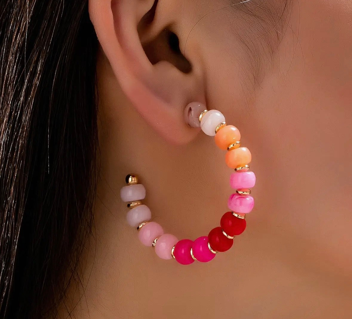Starburst Hoop Earrings