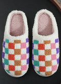 Rainbow Checkered Slippers