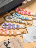 Blue Daisy Keychain